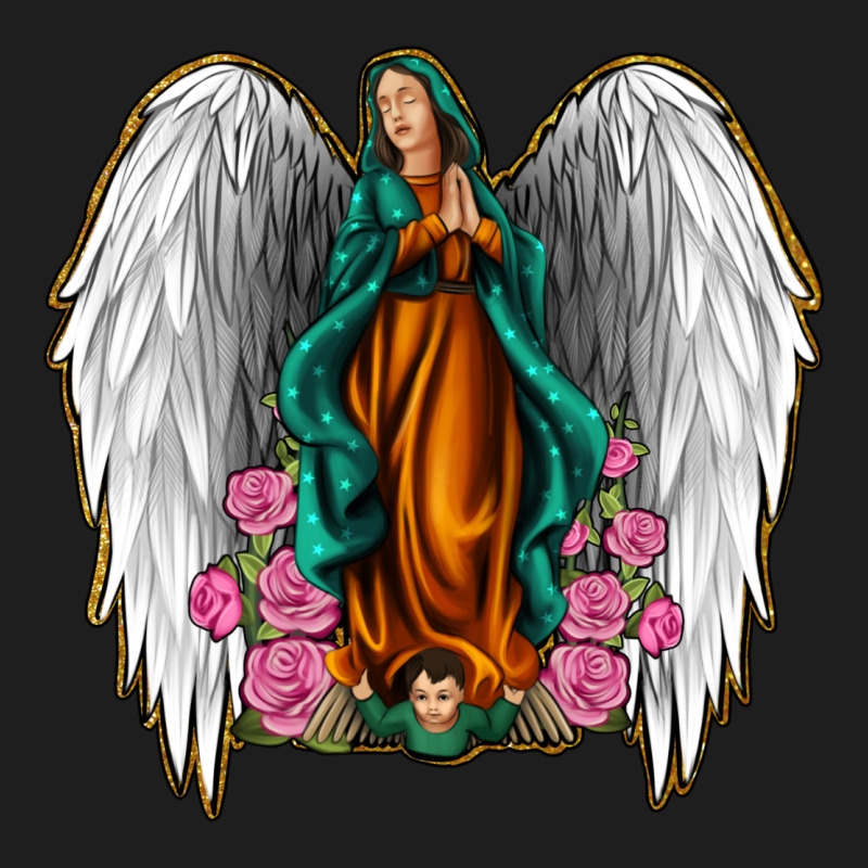 Angel Wing Lady Of Guadalupe Classic Tee by Jasminsmagicworld | Teevron