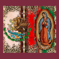 Virgin Mary Mexican Flag Premium Hoodie | Teevron