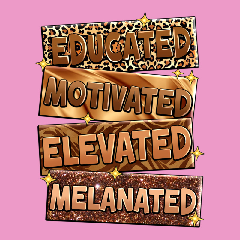 Educated Motivated Elevated Melanated Urban Hoodie by Zillion Design Studio | Teevron