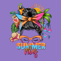Summer Vibes Messy Bun Urban Hoodie | Teevron