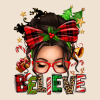 Christmas Believe Afro Messy Bun Urban Hoodie | Teevron
