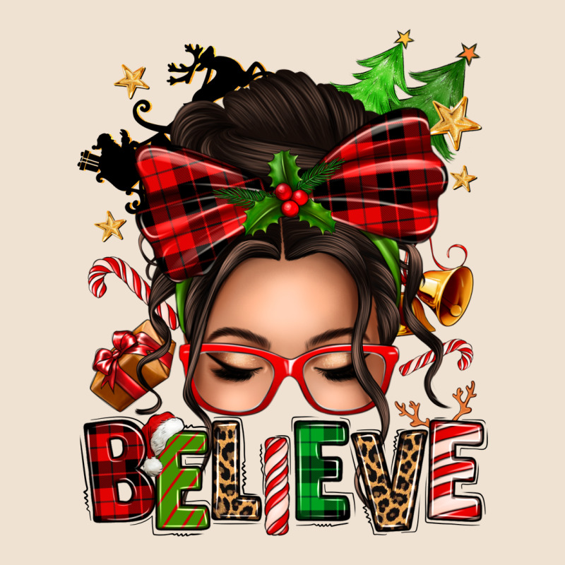 Christmas Believe Afro Messy Bun Urban Hoodie by texasbilliewilder | Teevron