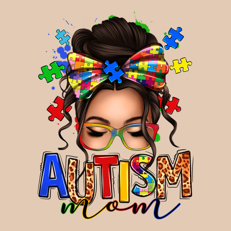 Autism Mom Afro Messy Bun Urban Hoodie by texasbilliewilder | Teevron