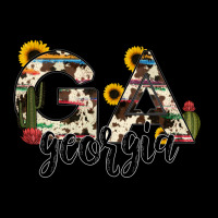 Georgia State Cowhide Serape Cactus Urban Hoodie | Teevron
