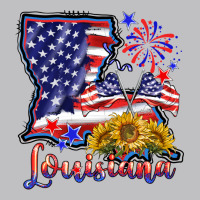 4th Of July  Louisiana Map Long Sleeve Tee | Teevron