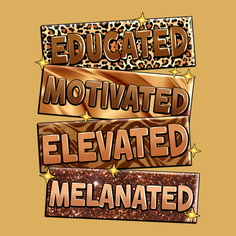 Educated Motivated Elevated Melanated Premium Hoodie by Zillion Design Studio | Teevron