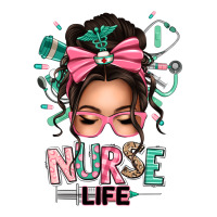 afro messy bun nurse life | Teevron