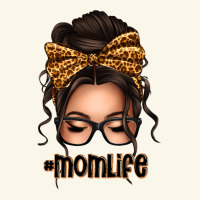 Caucasian Leopard Messy Bun Mom Life Premium Hoodie | Teevron