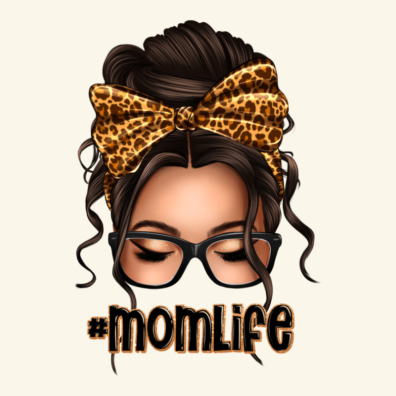 Caucasian Leopard Messy Bun Mom Life Premium Hoodie by texasbilliewilder | Teevron