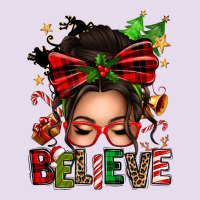 Christmas Believe Afro Messy Bun Premium Hoodie | Teevron