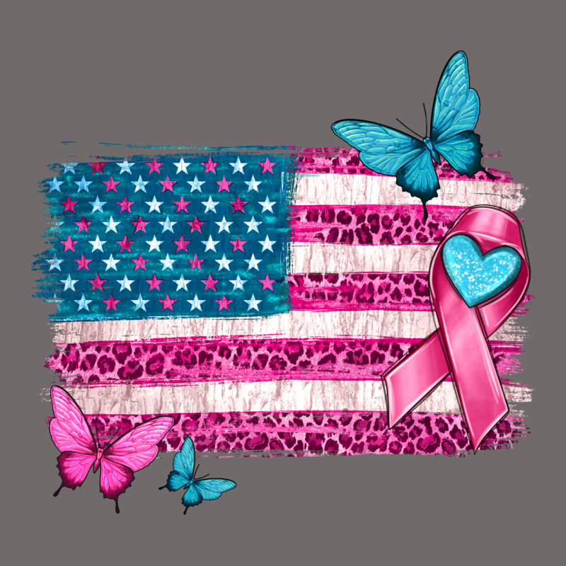 American Flag Breast Cancer With Ribbon Urban Hoodie by texasbilliewilder | Teevron