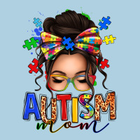 Autism Mom Afro Messy Bun Premium Hoodie | Teevron