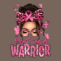 Brest Cancer Warrior Afro Messy Bun Premium Hoodie | Teevron