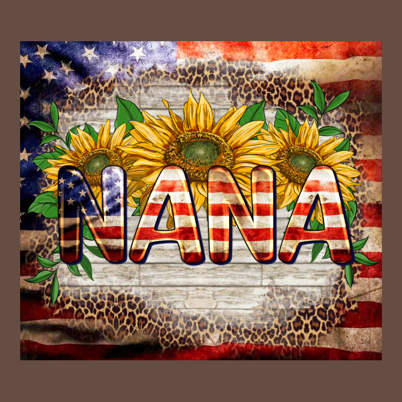 Patriotic Nana Long Sleeve Tee by BarkalooDesign | Teevron