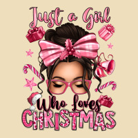 Just A Girl Who Loves Pink Christmas Messy Bun Premium Hoodie | Teevron