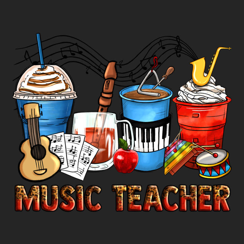 Music Teacher Coffee Cups Premium Hoodie by Zillion Design Studio | Teevron