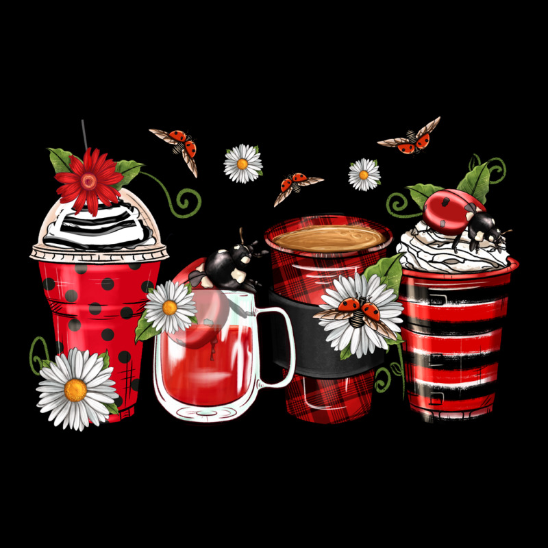Ladybug Coffee Cups Urban Hoodie by Zillion Design Studio | Teevron