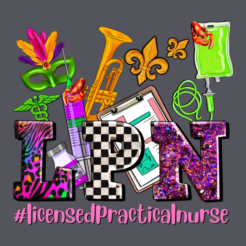 Mardi Gras Lpn Licensed Practical Nurse Vintage Hoodie by AdoDesignShop | Teevron
