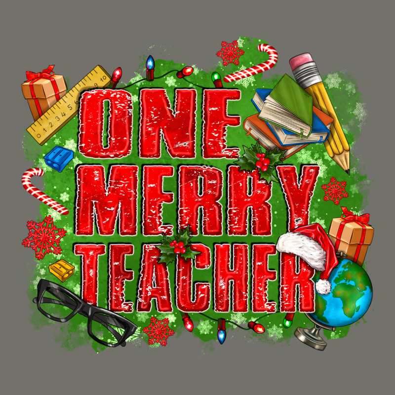 One Merry Teacher Premium Hoodie by texasbilliewilder | Teevron