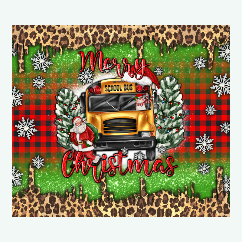 Christmas School Bus Premium Hoodie by texasbilliewilder | Teevron