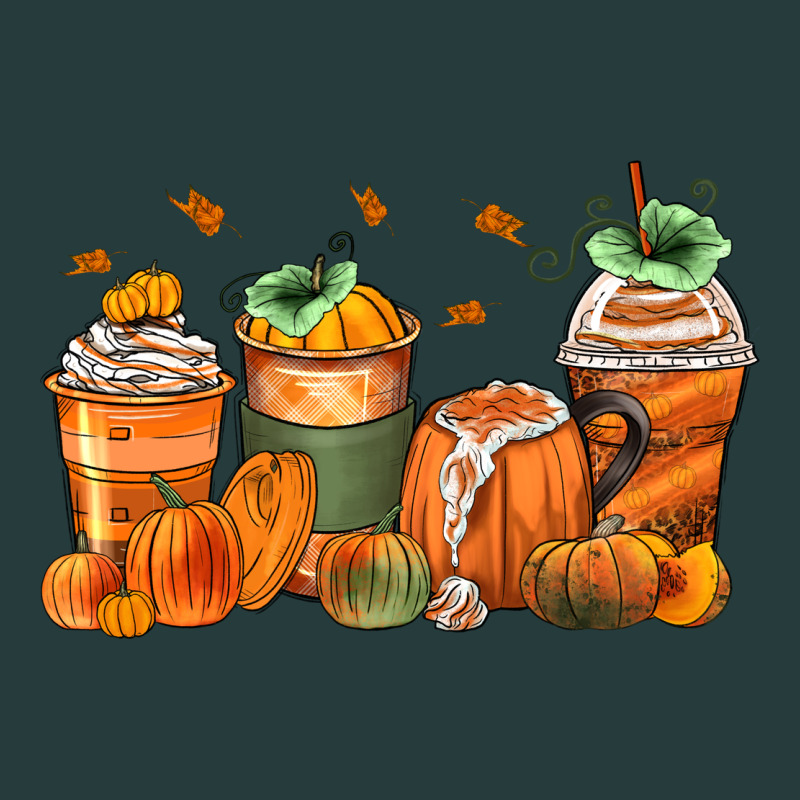 Pumpkins Coffee Cups Premium Hoodie by Zillion Design Studio | Teevron