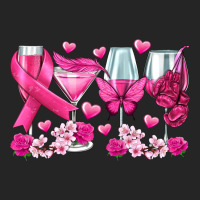 Breast Cancer Wine Glasses Premium Hoodie | Teevron