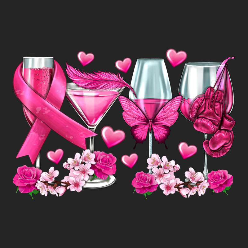 Breast Cancer Wine Glasses Premium Hoodie by texasbilliewilder | Teevron