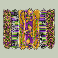 Mardi Gras Fleur De Lis Cowhide Serape Leopard Glitter Brushstrokes Ladies Tee | Teevron