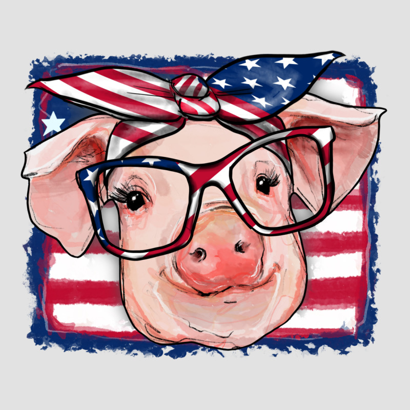 American Flag Pig Premium Hoodie by RanaPortraitStore | Teevron