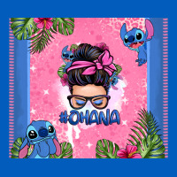 Ohana Stitch Messy Bun Urban Hoodie | Teevron