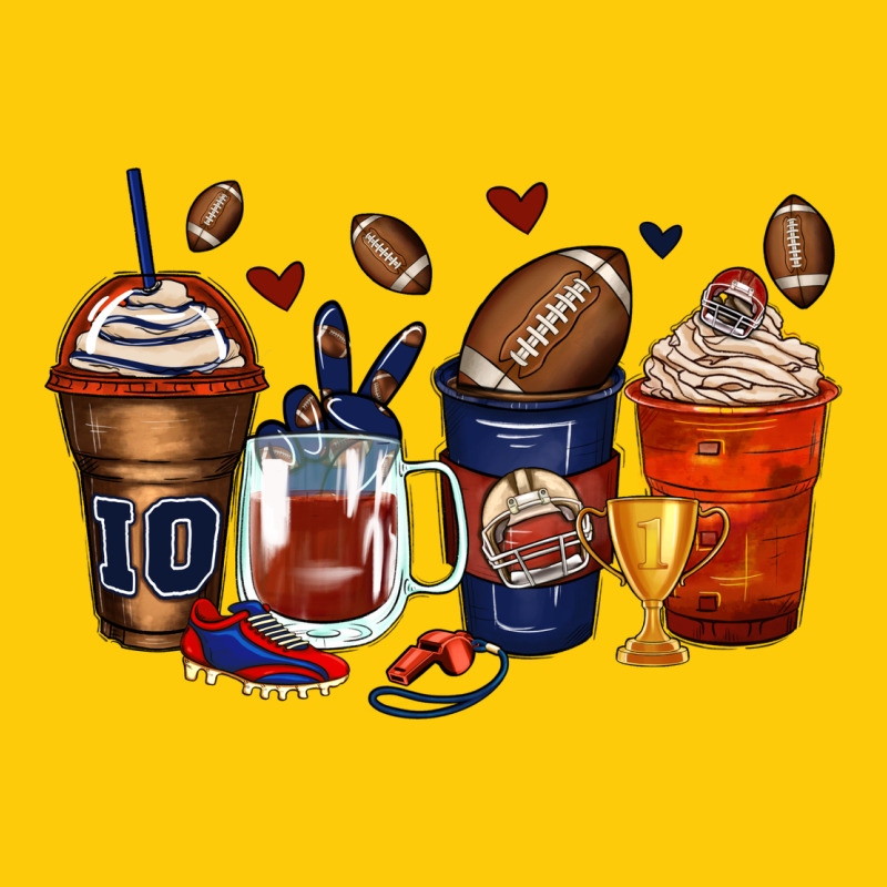 American Football Coffee Cups Premium Hoodie by Zillion Design Studio | Teevron