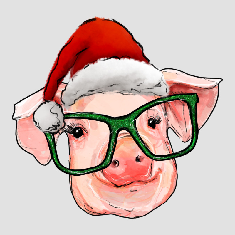Christmas Pig With Santa Claus Hat Premium Hoodie by RanaPortraitStore | Teevron