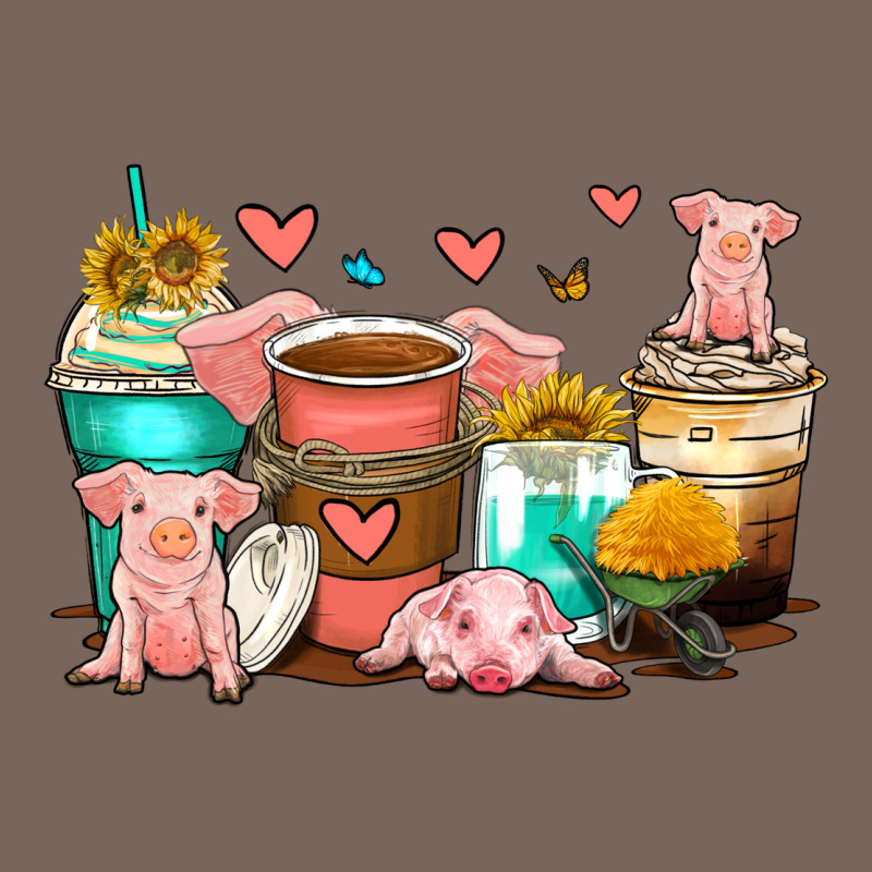Pigs Coffee Cups Premium Hoodie by Zillion Design Studio | Teevron