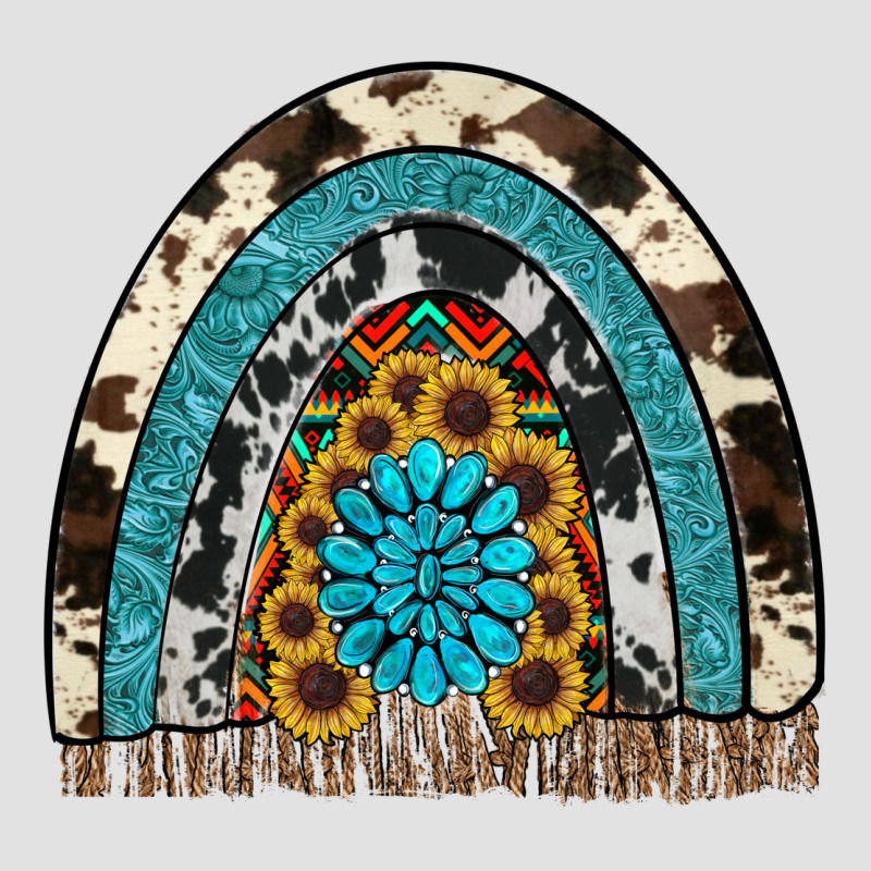 Rainbow Sunflower Gemstone Premium Hoodie by RanaPortraitStore | Teevron