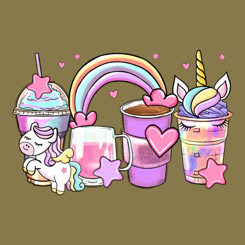 Unicorn Coffee Cups Premium Hoodie by Zillion Design Studio | Teevron
