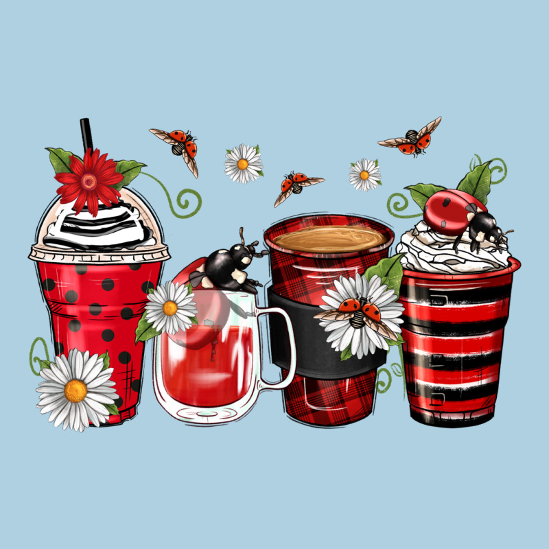 Ladybug Coffee Cups Premium Hoodie by Zillion Design Studio | Teevron
