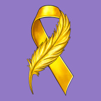 Childhood Cancer Ribbon With Feather Urban Hoodie | Teevron