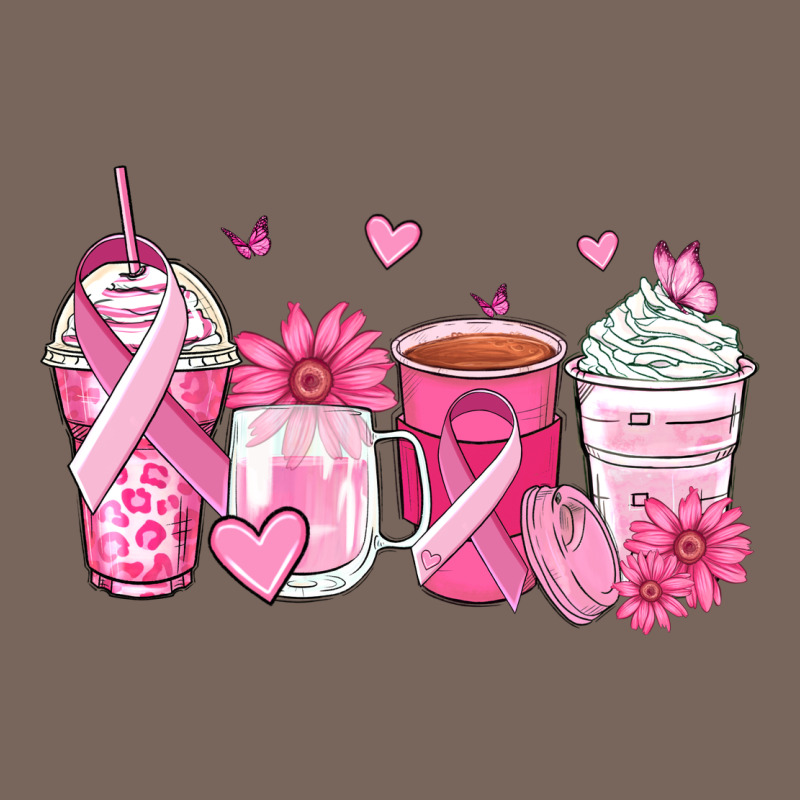 Breast Cancer Coffee Cups Premium Hoodie by Zillion Design Studio | Teevron