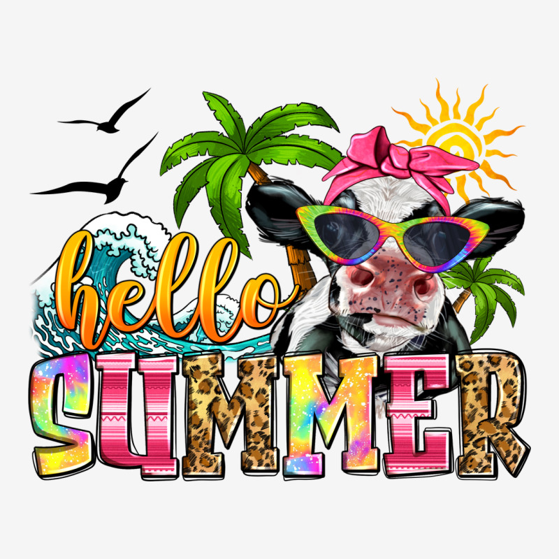 Hello Summer Cow Urban Hoodie by Zillion Design Studio | Teevron