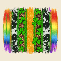 St Patricks Day Rainbow Brushstroke Ladies Tee | Teevron