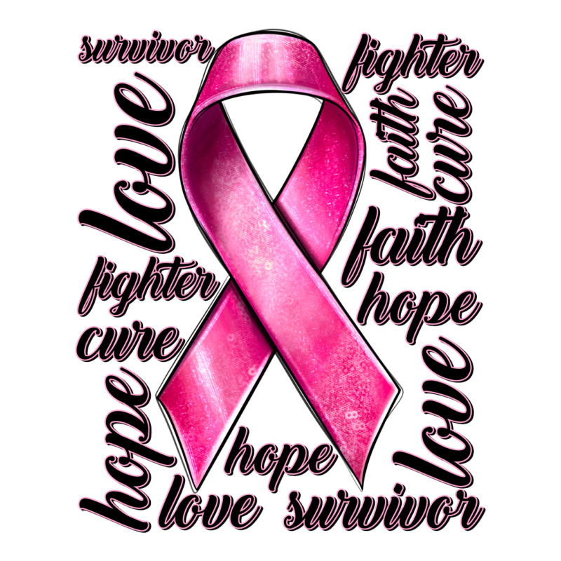 Breast Cancer Ribbon Hope Love Faith Premium Hoodie by texasbilliewilder | Teevron