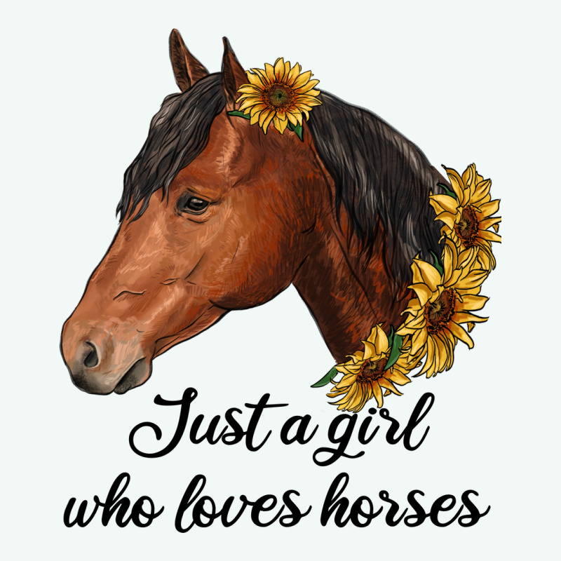Just A Girl Who Loves Horses Premium Hoodie by RanaPortraitStore | Teevron