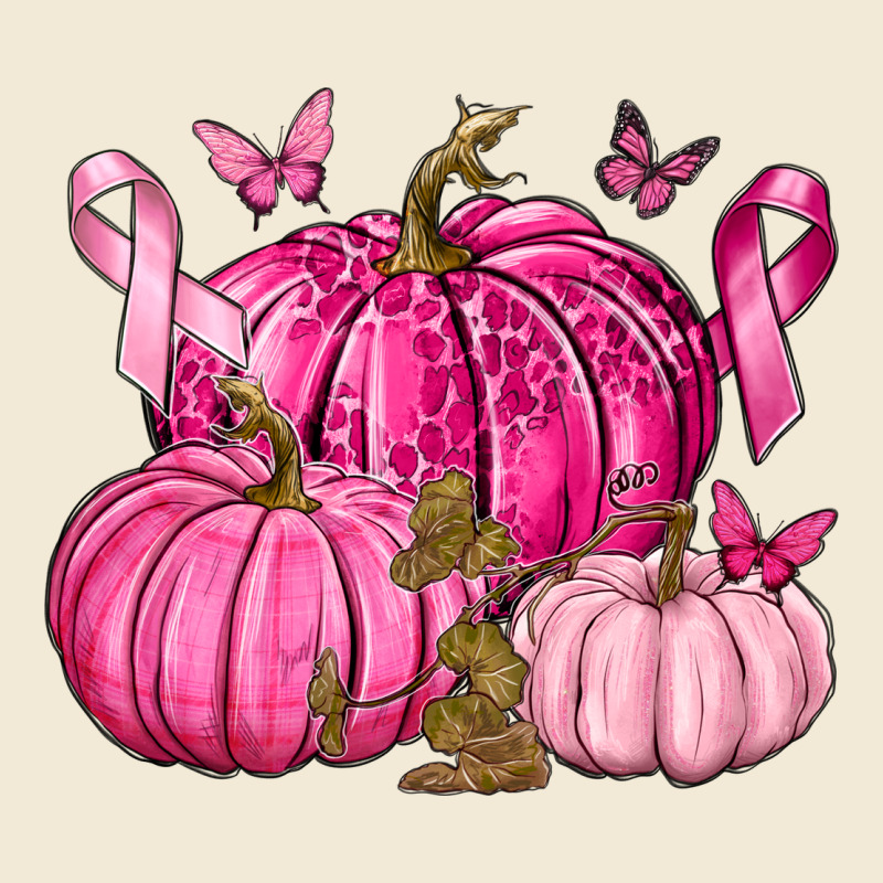 Breast Cancer We Wear Pink With Pumpkin And Ribbon Premium Hoodie by texasbilliewilder | Teevron