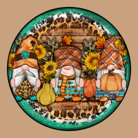Fall Gnomes Round Earrings 4 Vintage Tee | Teevron