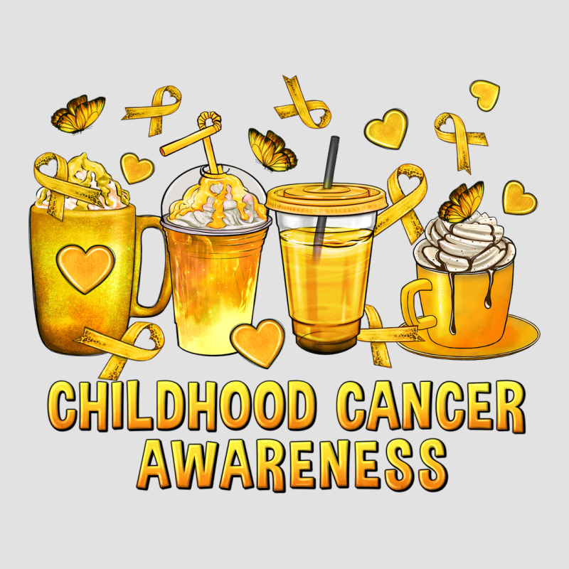 Childhood Cancer Awareness Coffee Cups Premium Hoodie by texasbilliewilder | Teevron