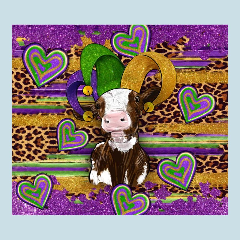 Mardi Gras Cow Ladies Tee by Artiststas | Teevron