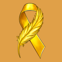 Childhood Cancer Ribbon With Feather Premium Hoodie | Teevron