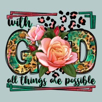 With God All Things Are Possible Leopard Frame Heavy Core Tee | Teevron