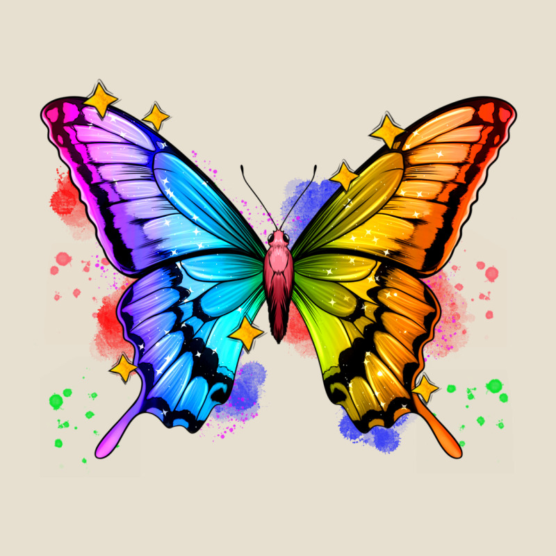 Rainbow Butterfly Urban Hoodie by Zillion Design Studio | Teevron