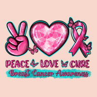Peace Love Cure Breast Cancer Awareness Urban Hoodie | Teevron